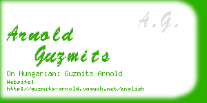 arnold guzmits business card